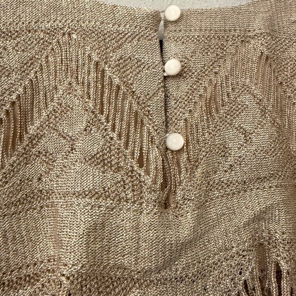 VTG Damianou Neiman Marcus Southwestern Fringe Long Sleeve Blouse Womens Small - Picture 10 of 10